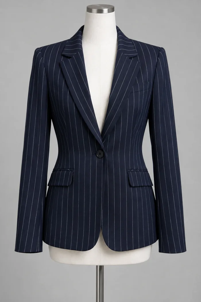 Pinstripe blazer garment reference